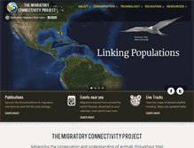 Tablet Screenshot of migratoryconnectivityproject.org